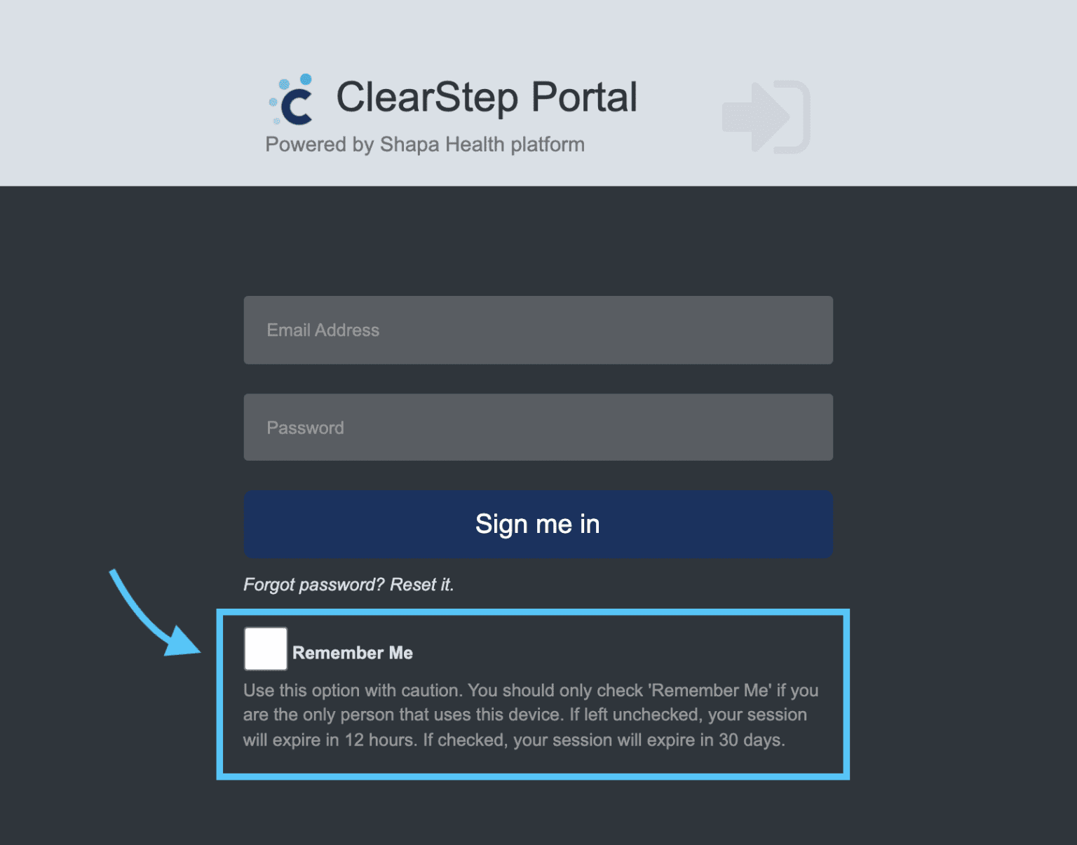 Portal FAQ - MyClearStep